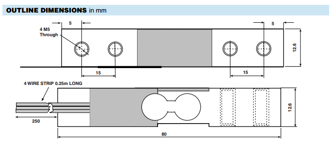 1002稱重傳感器系列產(chǎn)品尺寸
