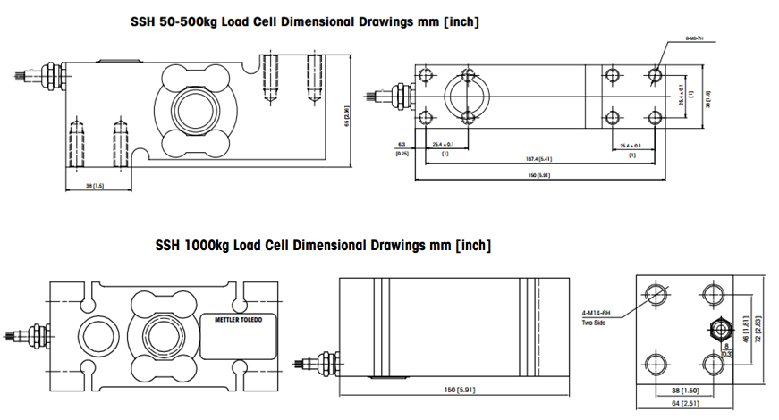 托利多SSH-300Kg產品尺寸圖