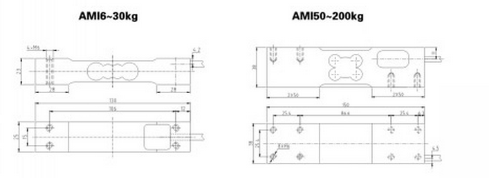 柯力AMI-35Kg產(chǎn)品尺寸圖