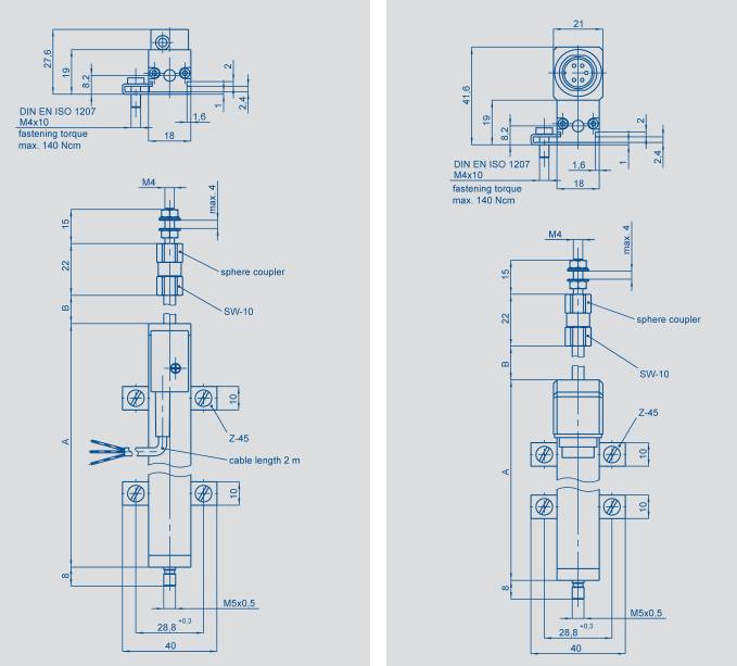 德國(guó)Novotechnik TS-25直線(xiàn)位移傳感器尺寸圖