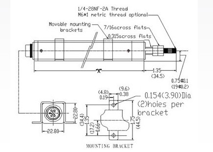 德國(guó)VOLFA HPD直線位移傳感器尺寸圖