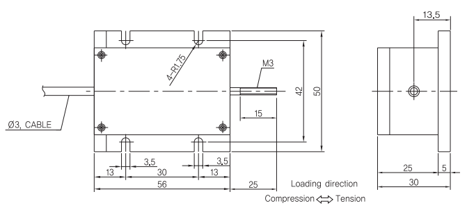 韓國Dacell US-5N產(chǎn)品尺寸圖